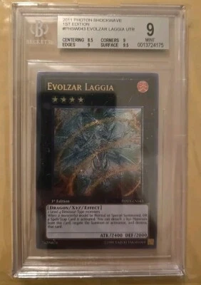 Yu-Gi-Oh! Evolzar Laggia 1st Edition Ultimate Rare PHSW-EN043 BGS 9 Mint - Image 1 of 3