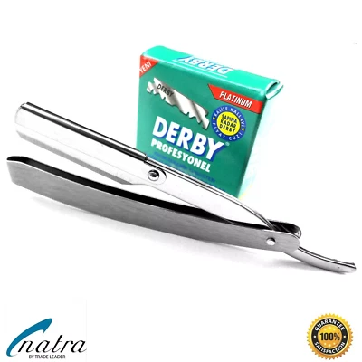 Navaja incl. 100 hojas de afeitar Derby afeitadora hombre barba afeitado Razor Jilet