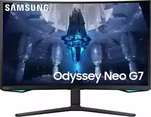 Samsung Odyssey 32" Neo G75B Curved QLED UHD 165Hz Gaming Monitor BOX DAMAGED - Picture 1 of 8