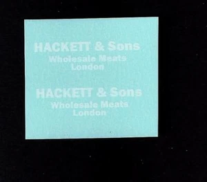 MATCHBOX CUSTOM/CODE 3 TRANSFERS/DECALS FOR 44c GMC REFRIGERATED TRUCK - Picture 1 of 2