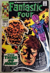 Vintage Fantastic Four #78 The Thing No More! The Wizard Marvel 1968 Gd Cond 5.5 - Picture 1 of 2