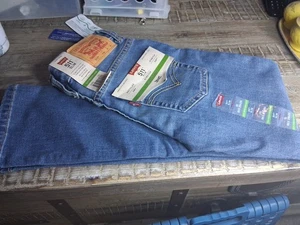 Levis 511 Boys Blue Denim Jeans Slim Stretch Size 10 NWT - Picture 1 of 8