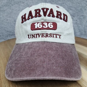 Gorra de la Facultad de Derecho de Harvard Gorra Correa Trasera Gris Rojo Ivy League Bay State Apparel - Imagen 1 de 8