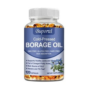 Borage Oil (Cold Pressed) 1000mg - with GLA - High Absorption, Hexane-Free - Picture 1 of 16