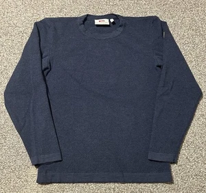Fjallraven High Coast Merino Wool Sweater Mens S Navy Blue Pullover Italy - Picture 1 of 7