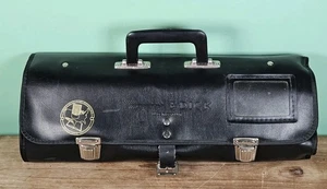 11 piece F. DICK Knife & Fork Set Faux Leather Knife Roll Made Germany With Case - Picture 1 of 9