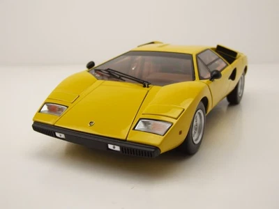Lamborghini Countach LP 400 Amarillo Modelo De Coche 1:18 Kyosho - Imagen 1 de 4