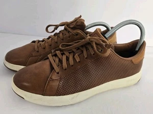 Zapatos Cole Haan GrandPro Para Hombres 8 M Cuero Marrón C28871 Zapatos con Cordones Perforados  - Imagen 1 de 12