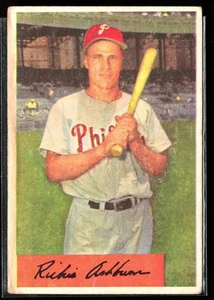 Richie Ashburn 1954 Bowman A #15 Philadelphia Phillies - Picture 1 of 2