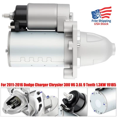 Starter for 2011-2016 Dodge Challenger Charger Durango Chrysler 300 3.6L 19185 - Изображение 1 из 4