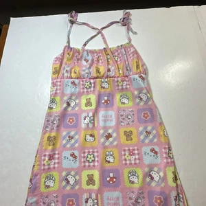 Hello Kitty Girls Dress by Sanrio Spaghetti Strapless Pink Sz-12 #382 - Picture 1 of 13