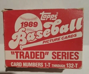 1989 TOPPS TRADED SET GRIFFEY JR SANDERS & JOHNSON ROOKIES 132 cards - Picture 1 of 4