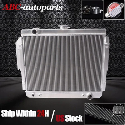 Fit Dodge D150 D250 D350 W150 W250 Ram 5.2L 5.9L V8 Aluminum Radiator 1979-1993 - Image 1 of 4