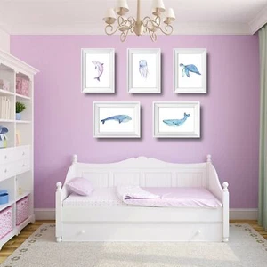 5er Set Sea Life Schlafzimmer Drucke P19 - Bild 1 von 2