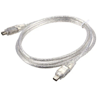 IEEEA 1394 4Pin Male to 4Pin Male FireWire DV Cable Converter Cord Connector1.2m - Image 1 of 2