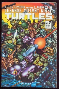 TEENAGE MUTANT NINJA TURTLES #7 (1986) HIGH GRADE SIGNED BY KEVIN EASTMAN PG 1 - Picture 1 of 3