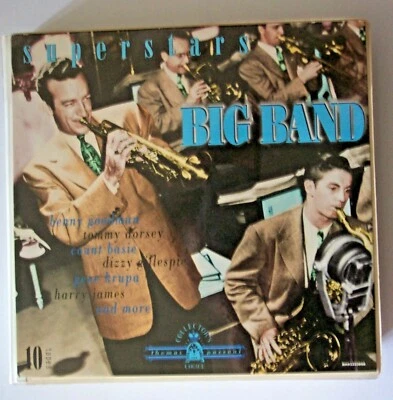 1995 BIG BAND SUPERSTARS JAZZ SWING BIG BAND 10 CASSETTE TAPE BOXED SET MINT NOS - Image 1 of 4