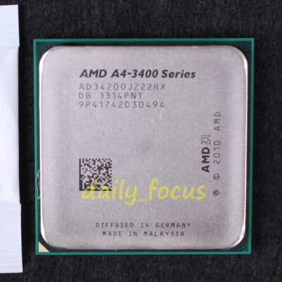 AMD A-Series A4-3420 2.8 GHz AD3420OJZ22HX CPU Processor Socket FM1 1 MB - Image 1 of 2