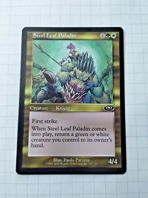 MTG Steel Leaf Paladin Planeshift 127 Regular Common - Uncirculated - Image 1 of 3