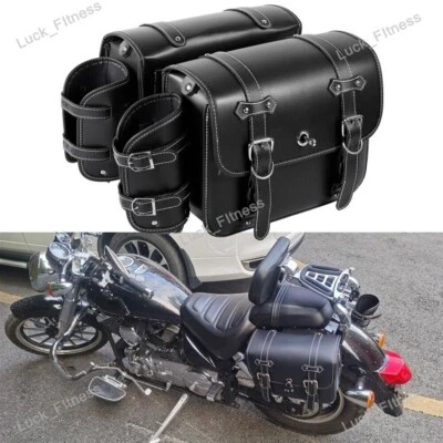 Motorcycle Saddle Bag For Honda Shadow ACE Spirit VT 750 1100 VTX 1300 1800 C - Image 1 of 4