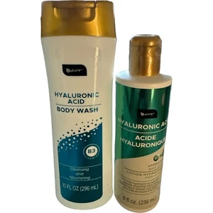 B-Pure Skincare Hyaluronic Acid Body Lotion & Body Wash Set Of 2 new - Picture 1 of 2