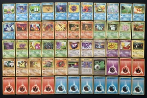 Juego de Cartas Pokemon SQUIRTLE Monster Trainer Energy Set Antiguo Espalda Lote de 55 Anime - Imagen 1 de 18