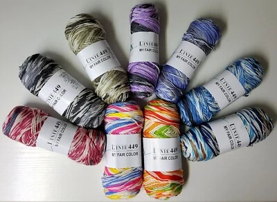 ONLINE WOLLE KLAUS KOCH ONline Wolle LINIE 449 MY FAIR COLOR 100g / 250m Baby Garn versch.Farben