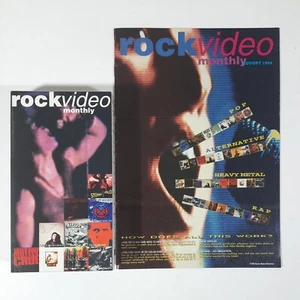 Rock Video Monthly Catalog & VHS August 1994 Heavy Metal STP Bruce Dickinson - Picture 1 of 11