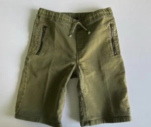 Durable Stretch Canvas Pull-on Bermuda Shorts Zip Pockets Boy's L (10-12 years) - Picture 1 of 5