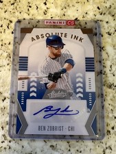 2020 Panini Absolute Absolute Ink 21/99 Ben Zobrist Chicago Cubs Auto