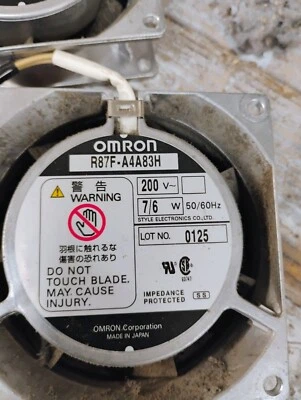 Omron R87F-A4A83H Axial Fan 200V 7/6 W  #828M25 - Image 1 of 4