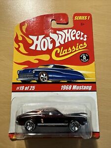 2004 Hot Wheels Classics Series 1  #19 Of 25 1968 68 MUSTANG Purple H535