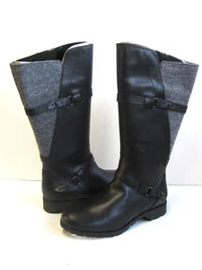 TEVA DE LA VINA WOOL WOMEN TALL BOOTS  BLACK US 7 /UK 5 /EU 38 /JP 24 - Picture 1 of 6
