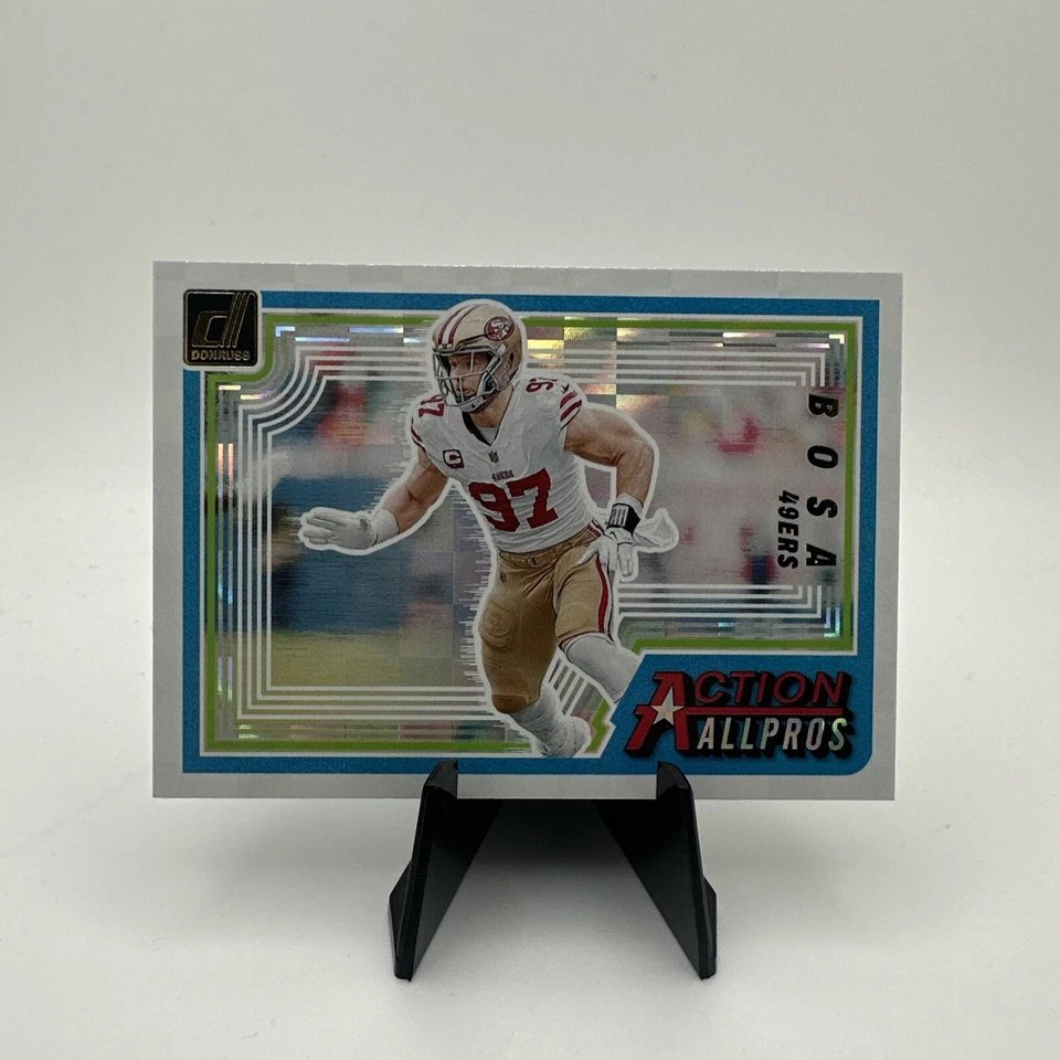 2023 Panini Donruss Nick Bosa Action All Pros All Pros Insert AAP-7 49ers - Image 1 of 2