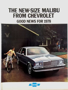 Chevrolet Malibu 1978 folleto - Imagen 1 de 8