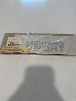 New Mitsubishi MR520701 1997-2004 Montero Sport Nameplate Emblem  - Image 1 of 3