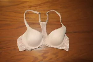 ❤️34A VINTAGE BH ❤️ BODY von VICTORIA'S SECRET ❤️ GEFÜTTERT DEMI FRONTVERSCHLUSS BEIGE - Bild 1 von 6