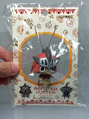 Monster Hunter Portable 3rd Otomo Airou Laeus Neko Furifuri Keychain New 2.3in - Image 1 of 3