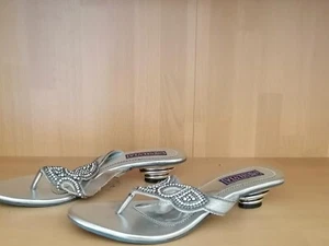 Silberne DAMEN Zehensandaletten SILBER - Bild 1 von 2