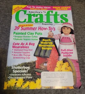 Kids Crafts CRAFTS Magazine July 1997 Quick & Easy 39 Summer How-To Fun to Make - Picture 1 of 12