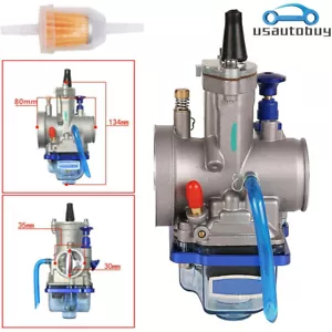 30mm PWK 30 Carburetor For 125cc 250cc Dirt Bike ATV Kart Motorcycle Racing Carb - Picture 1 of 8