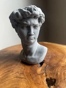 Greek Statue Head Cement Planter - Unique Sculpture Plant Pot for Indoor Outdoor - Picture 1 of 22