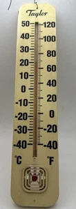 Vintage Taylor Indoor Outdoor Thermometer 14” Works Well - Picture 1 of 9