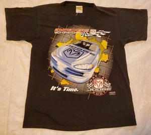 Vintage NASCAR 2001 Dodge Ram Motorsports It's Time Racing Black T-shirt Large - Picture 1 of 7