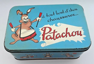 Ancienne boite à chaussures en métal, Patachou - Photo 1/4
