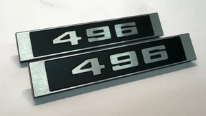 Emblem Custom Billet Front Fender '496'  Truck 1967-1972 C 10 - Bild 1 von 5