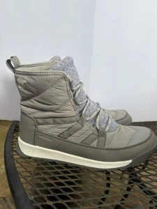SOREL WHITNEY II SHORT LACE QUARRY SNOW BOOT WOMEN'S SIZE 9 - Picture 1 of 8