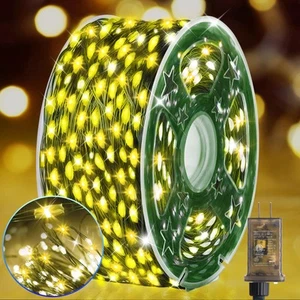 400FT Outdoor Christmas Fairy Lights Plug in,1200 LED String Lights Outdoor W... - Picture 1 of 8