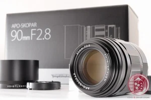 [EXCELENTE COMO NUEVO en Caja] Voigtlander APO SKOPAR 90mm f/2.8 VM Negro de Japón Lu18 - Imagen 1 de 14