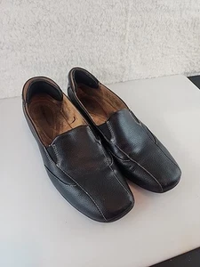 Mocassini slip on Naturalizer donna in pelle nera taglia 10 M - Foto 1 di 7